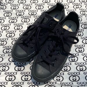 All Black Converse